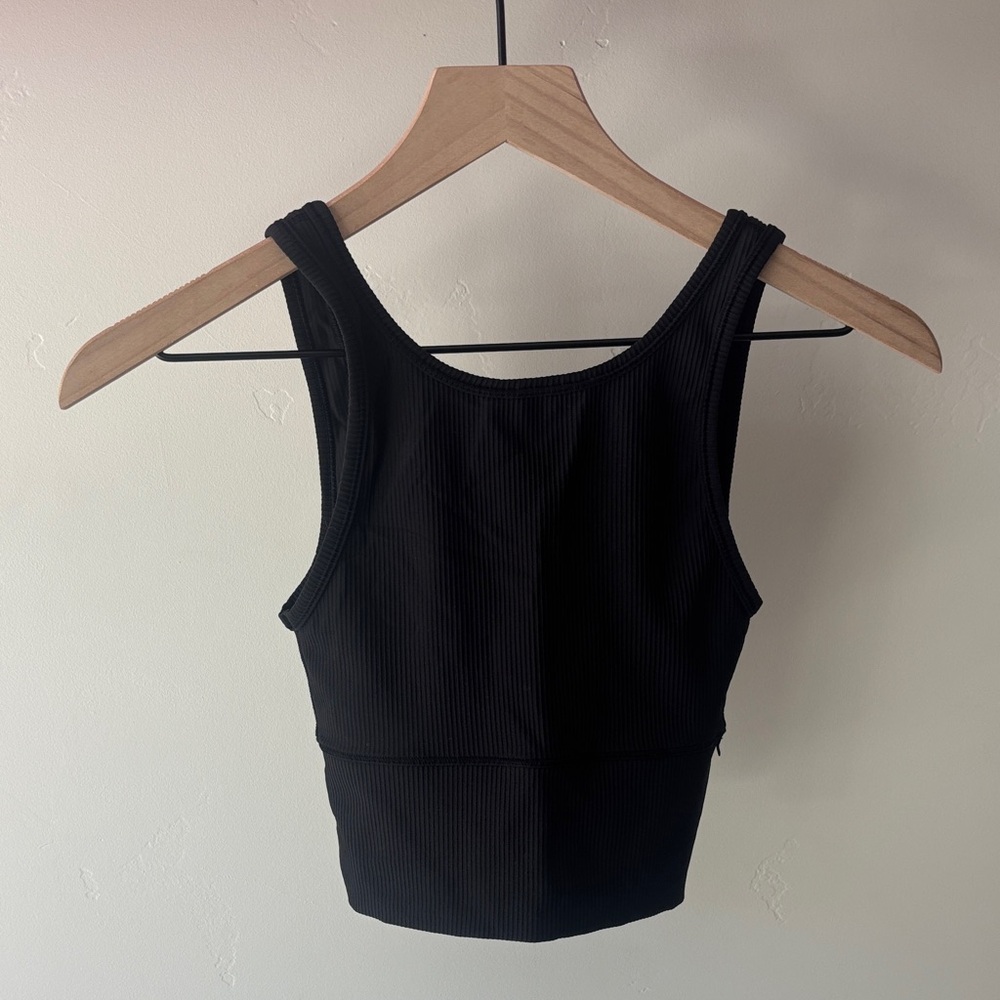Lululemon Black Power Pivot Ribbed Tank